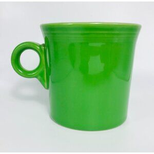 Homer Laughlin Fiesta HLC Ceramic Mug Bright Green O Ring Handle USA Lead Free